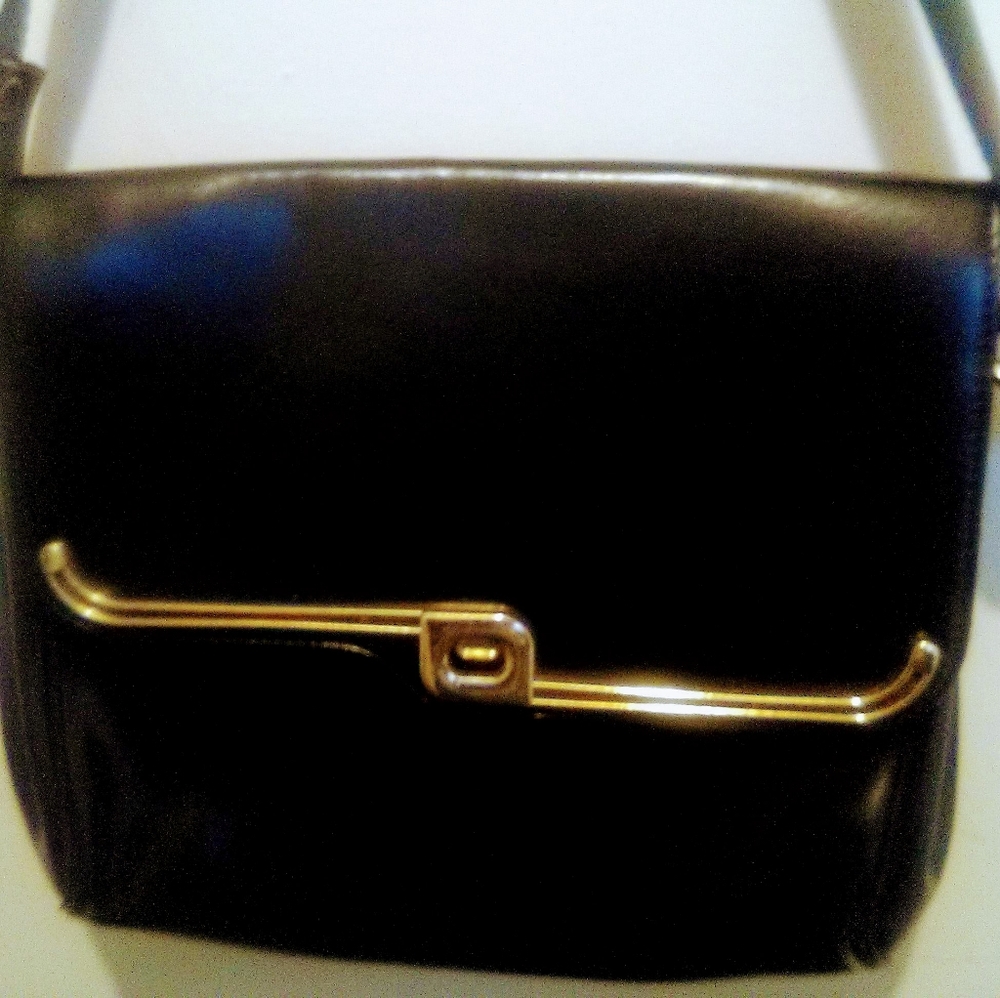 Unique Vintage Patent Leather Purse_Shoulder Bag